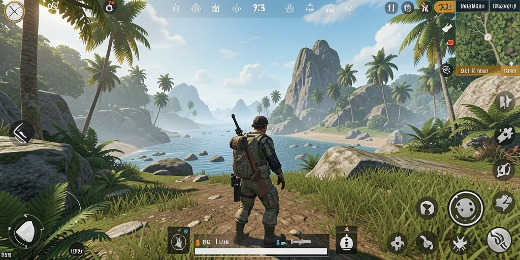 Tangkapan layar gameplay 9SL menunjukkan eksplorasi dunia terbuka yang mendebarkan.