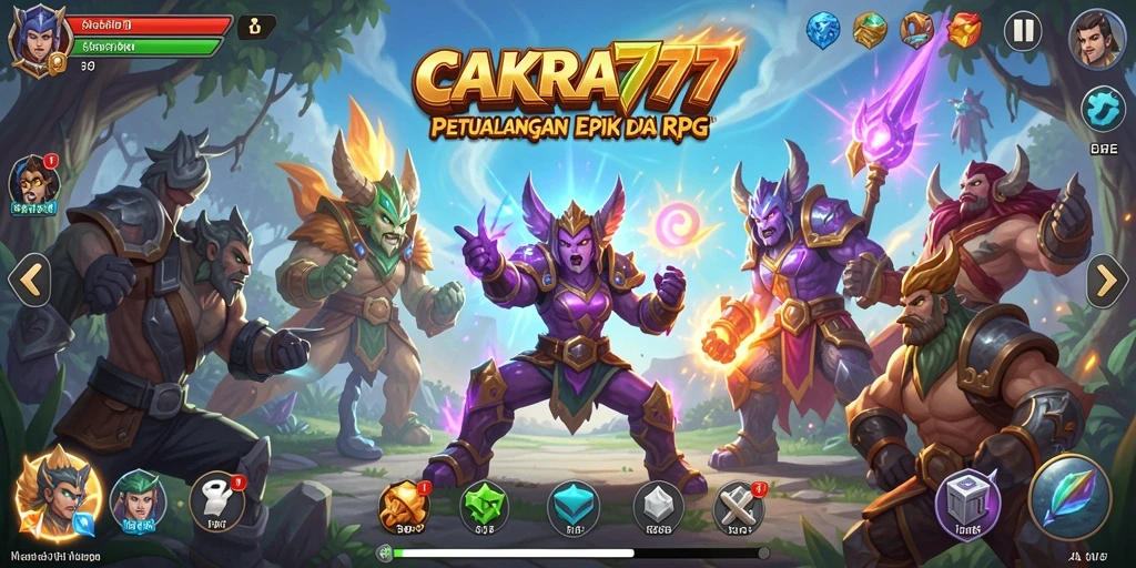 Screenshot gameplay CAKRA777 menunjukkan aksi seru dalam dunia RPG.