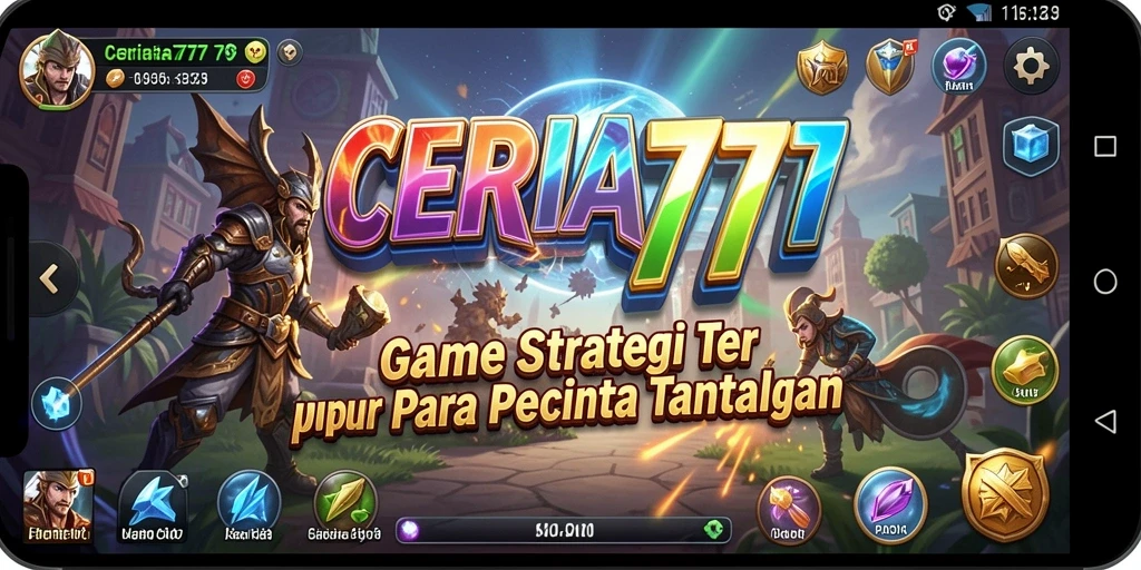 Tampilan gameplay menarik dan menantang dalam CERIA777.