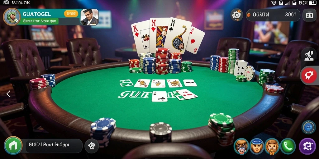 Screenshot GUATOGEL menampilkan pengalaman bermain Poker seru dan interaktif.