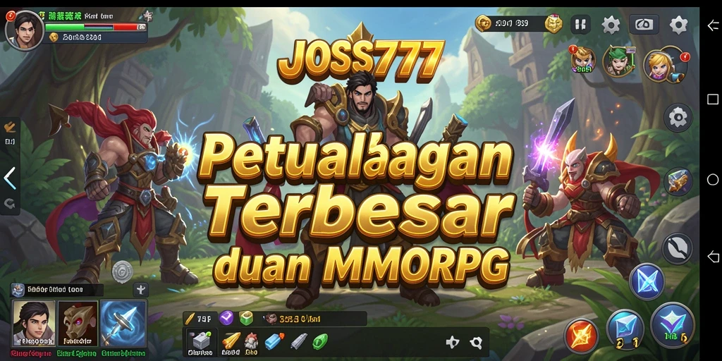 Tampilan gameplay JOSS777 yang menakjubkan dalam petualangan MMORPG.