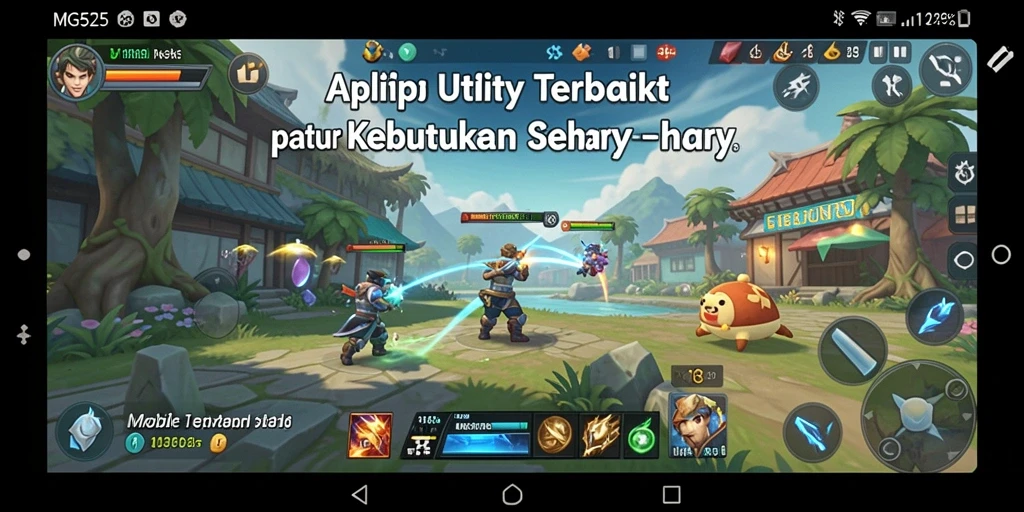 Tampilan antarmuka aplikasi MG525 yang memudahkan pengguna.