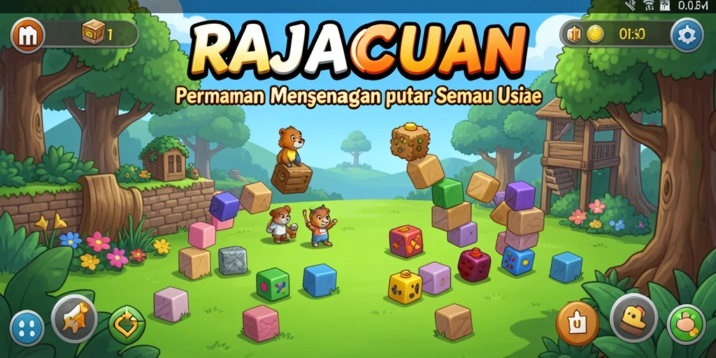 Tampilan gameplay RAJACUAN yang seru dan menantang.