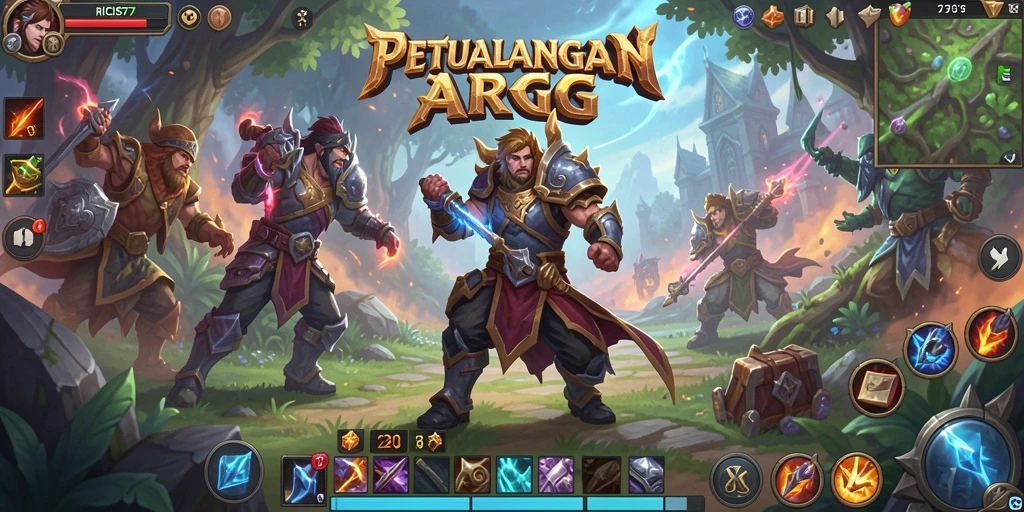 Tangkapan layar gameplay ARPG RICIS77 yang mendebarkan.