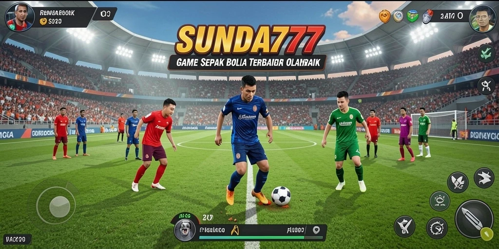 Tampilan permainan sepak bola yang realistis di SUNDA777