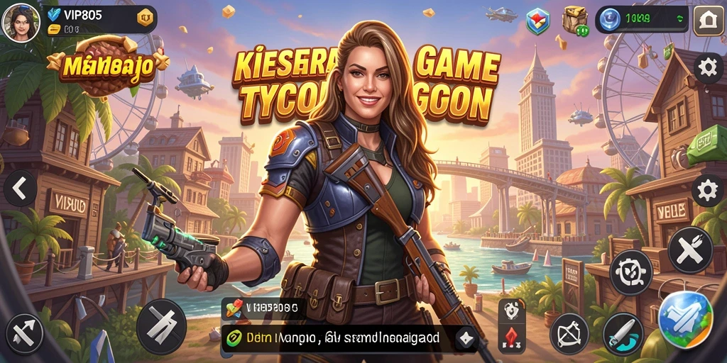 Gameplay Tycoon menarik di VIP805 dengan berbagai pilihan bisnis.