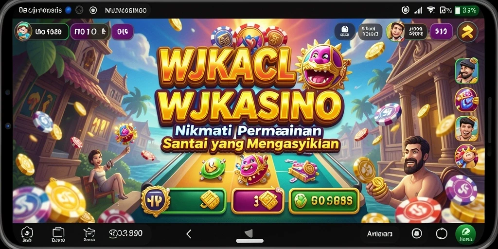 Tampilan gameplay menarik di WJKASINO dengan fitur santai yang menghibur.